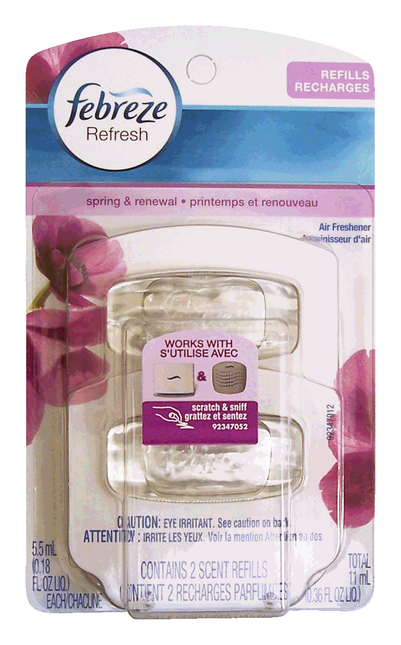 Febreze Refresh air freshener scent refills, spring & renewal scent Full-Size Picture